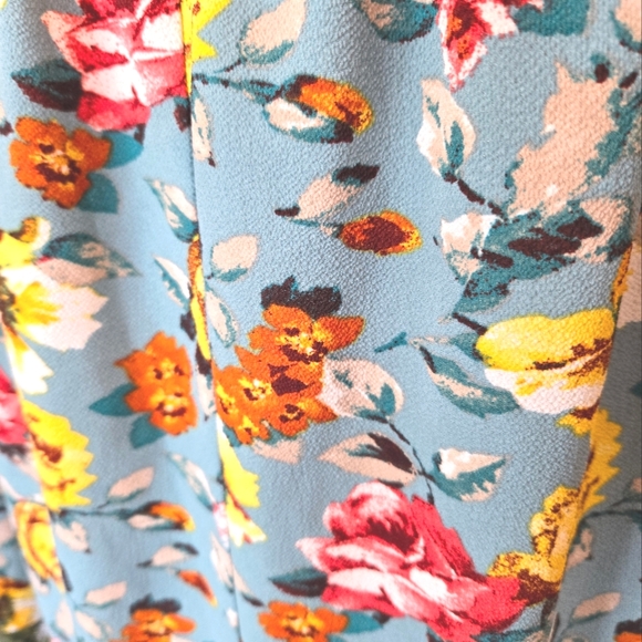 New Xhilaration Women’s Floral Print Off The Shoulder Bell Sleeve Boho Dress XXL - Picture 5 of 10